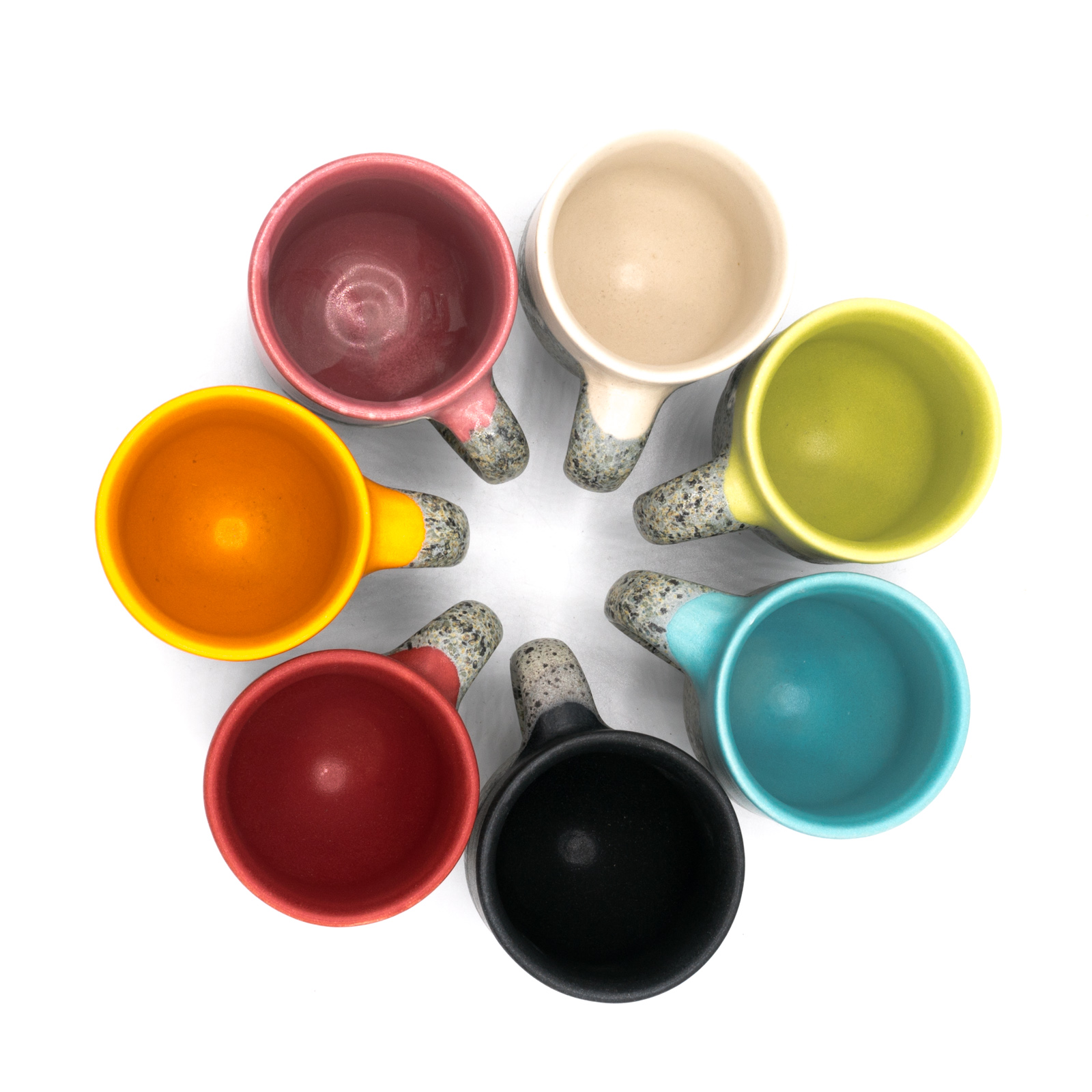 Espresso Tassen Keramik | Espressotasse mit Untertellerchen | cremeweiß 