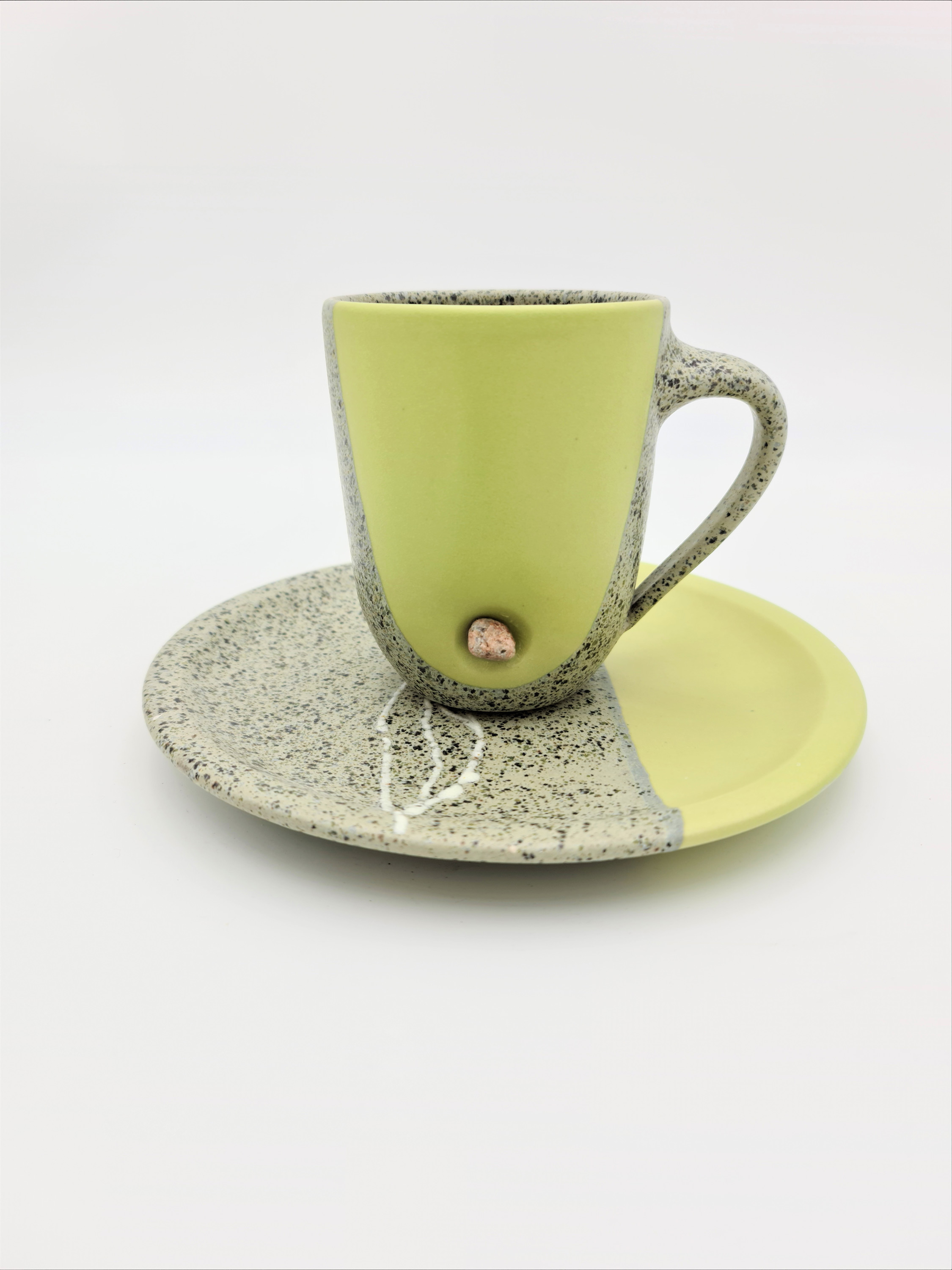Kaffeetasse Keramik | Kaffeepott | Frühstückset | rosa