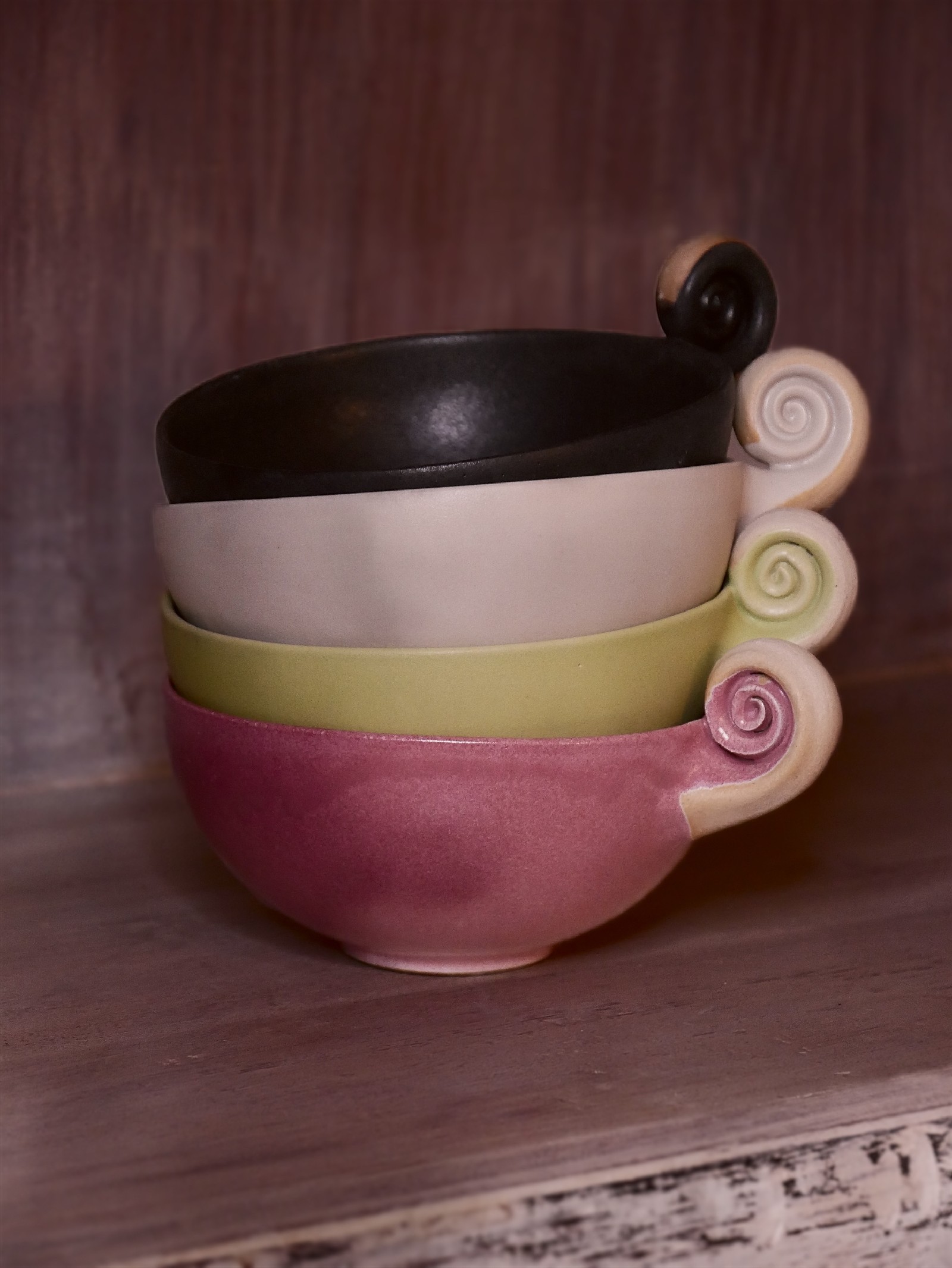 Milchkaffeetassen Keramik | Milchkaffeeschale | schwarz