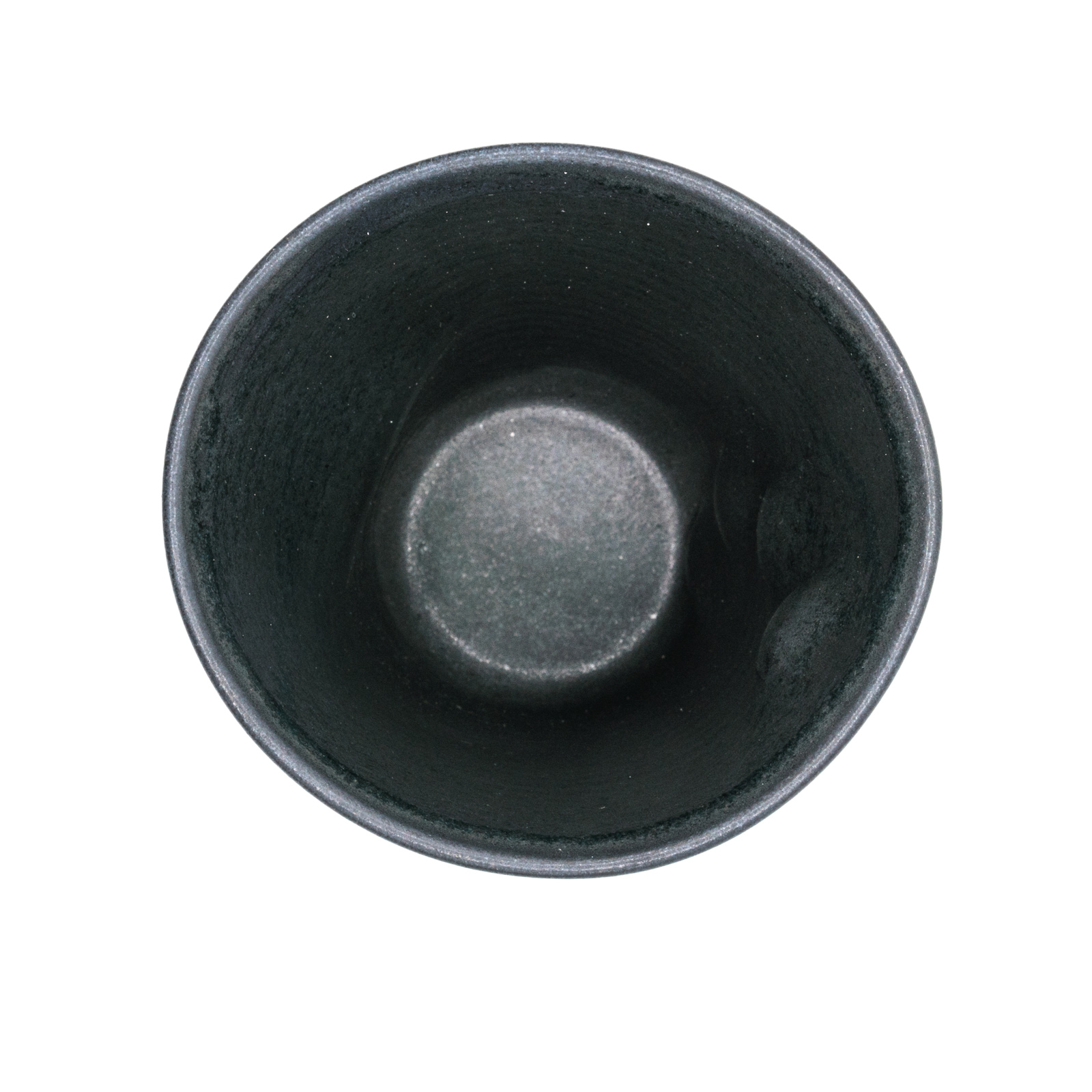Becher Keramik | Saftgreifer | mittelgroßer Becher  | schwarz | Linkshänder