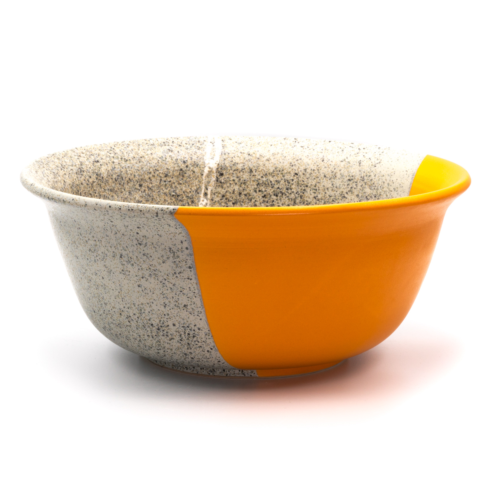 Salatschüssel Keramik | große Salatschüssel orange