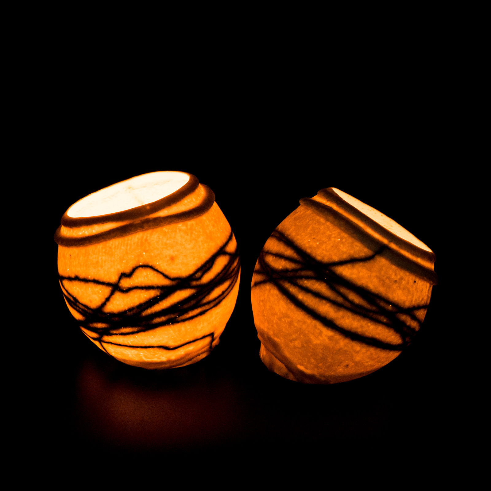 Windlichter Keramik | Irrlichter (Paar)