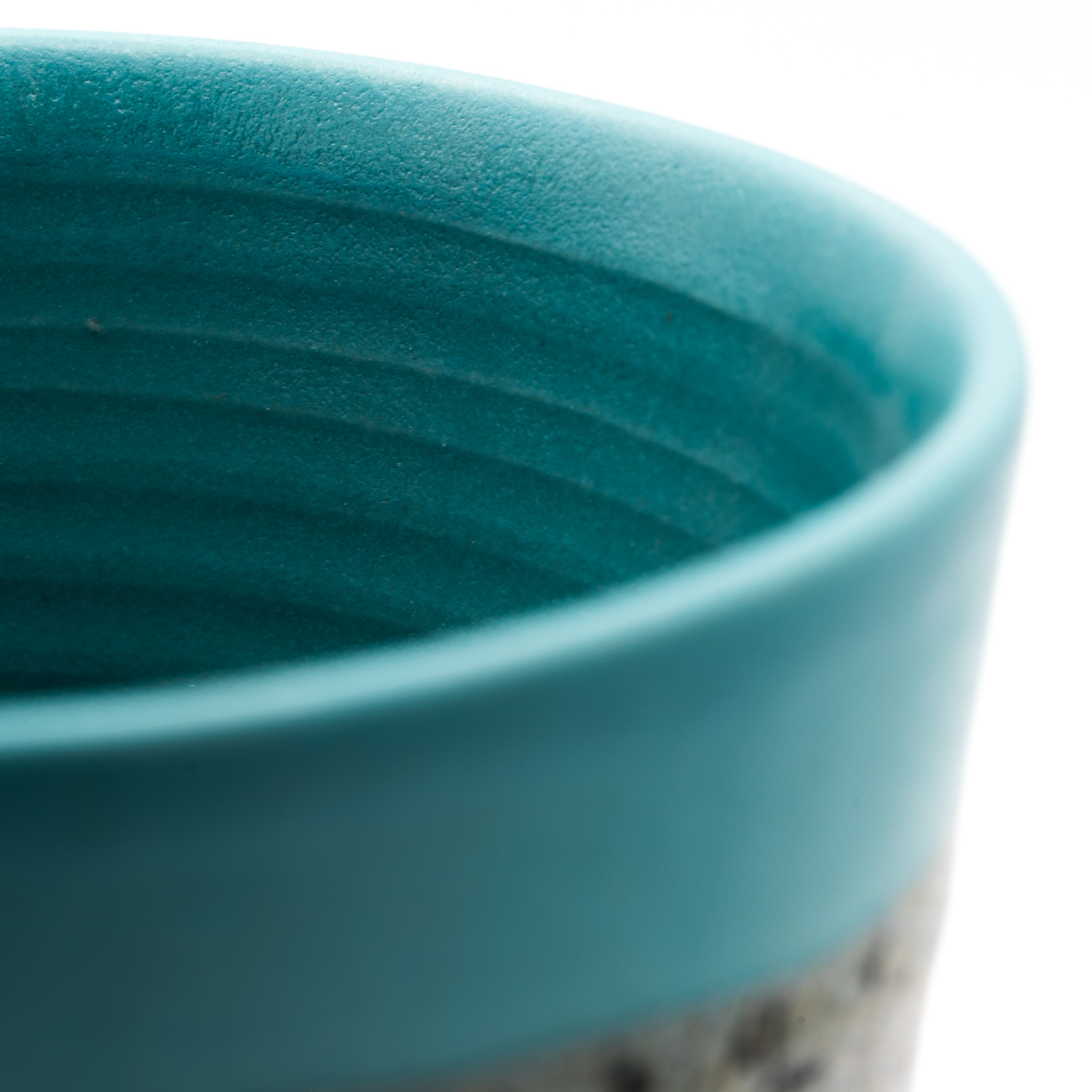 Becher Keramik | Pfälzer Handling | großer Teebecher türkis Linkshänder