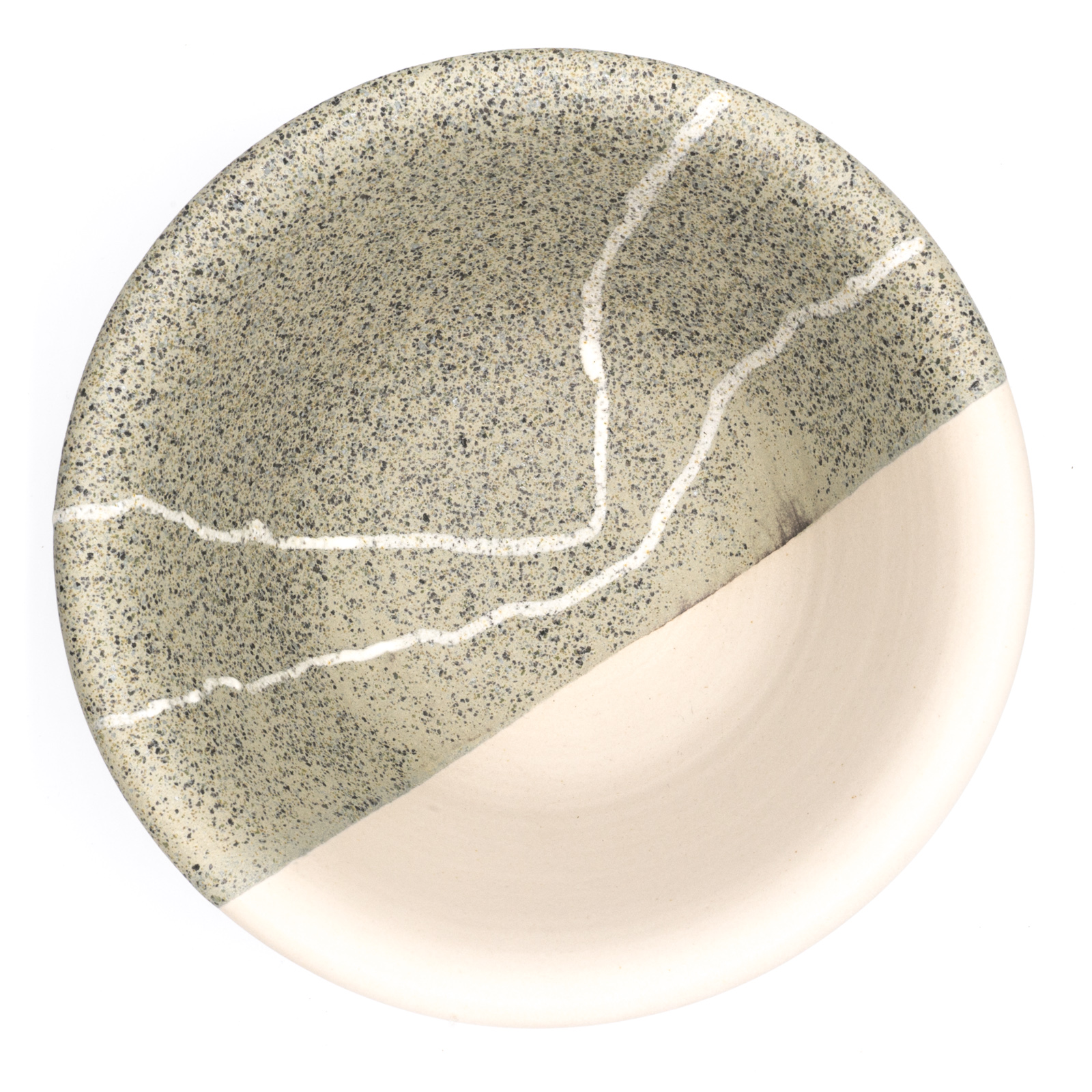 Salatschüssel Keramik | mittelgroße Salatschale | Schüssel | cremeweiß