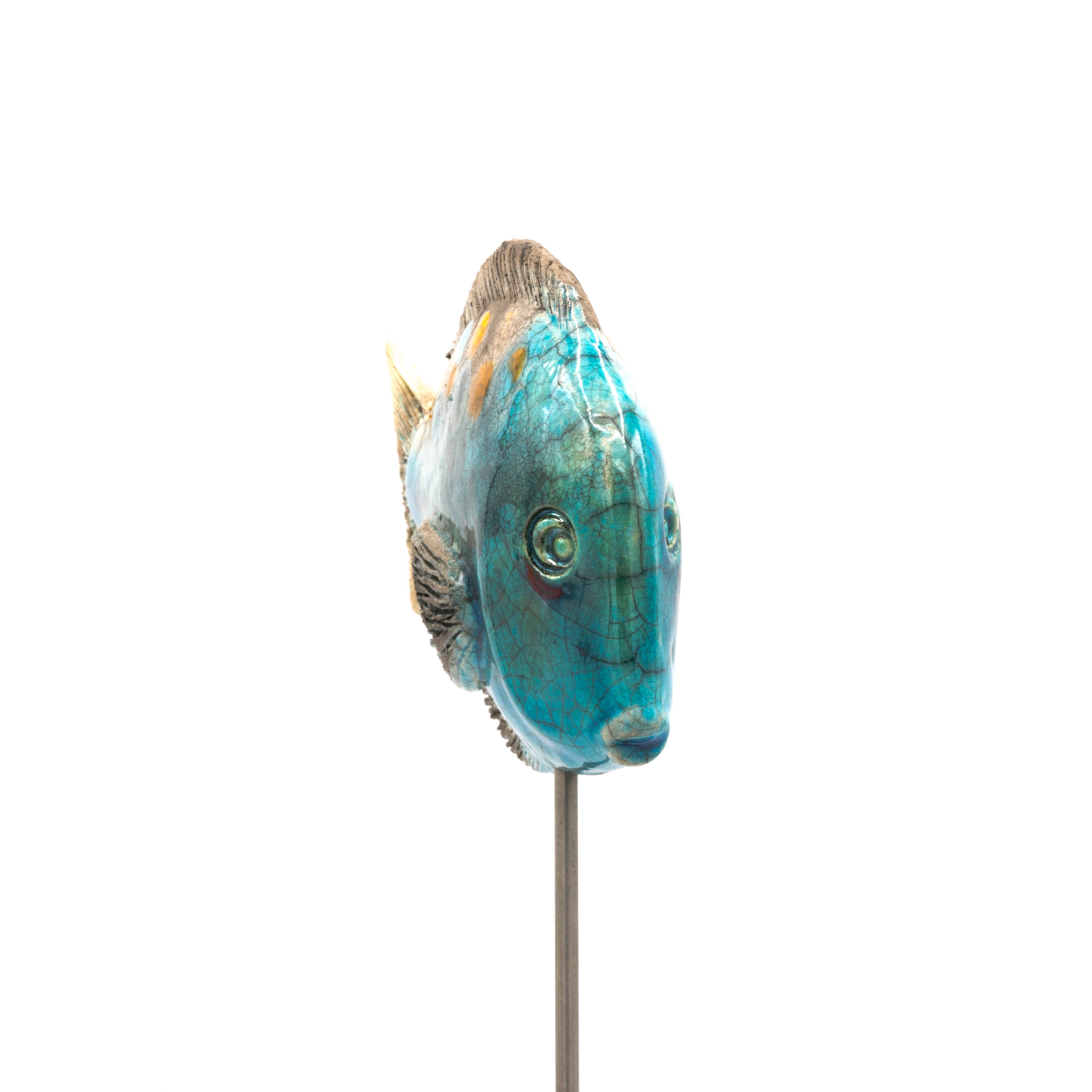 Gartenstecker Keramik | Keramik Fisch | Regenbogenfisch